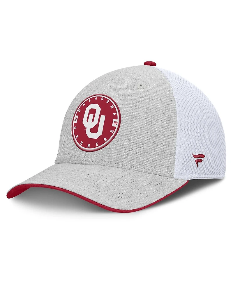 Fanatics Men's Heather Gray/White Oklahoma Sooners Trigger Flex Hat