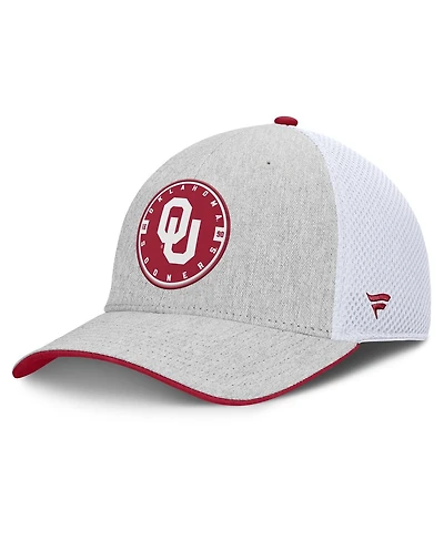 Fanatics Men's Heather Gray/White Oklahoma Sooners Trigger Flex Hat