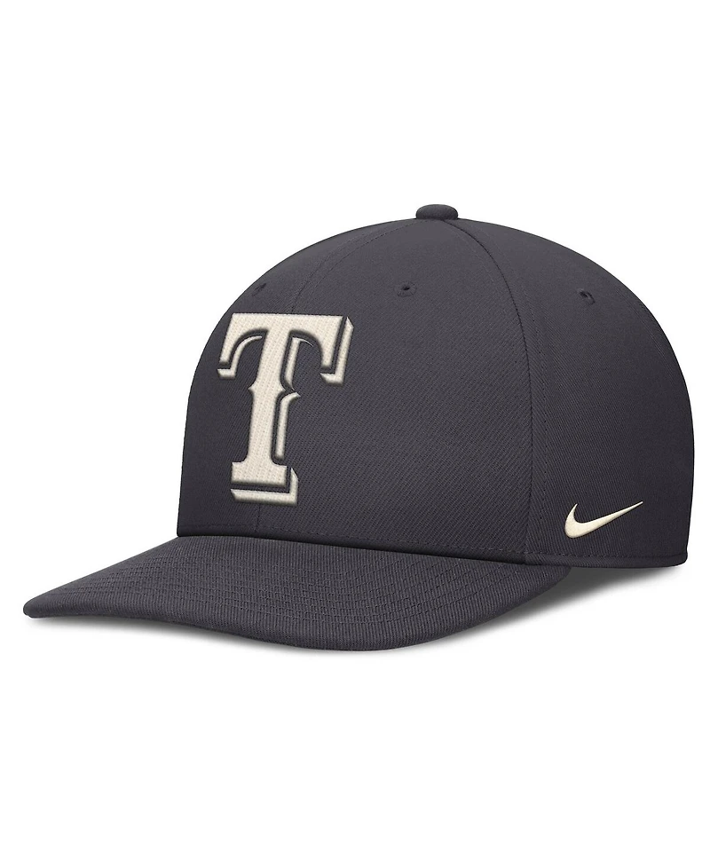 Nike Men's Anthracite Texas Rangers Statement Pro Snapback Hat