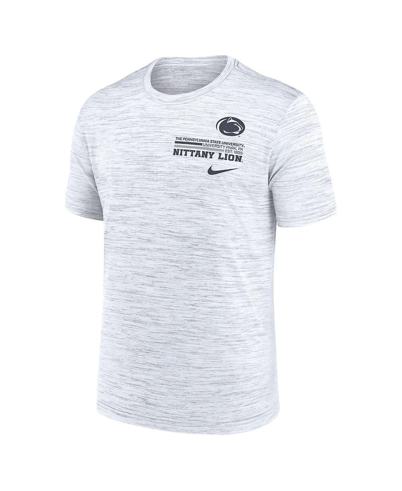 Nike Men's White Penn State Nittany Lions Velocity Stacked Performance T-Shirt