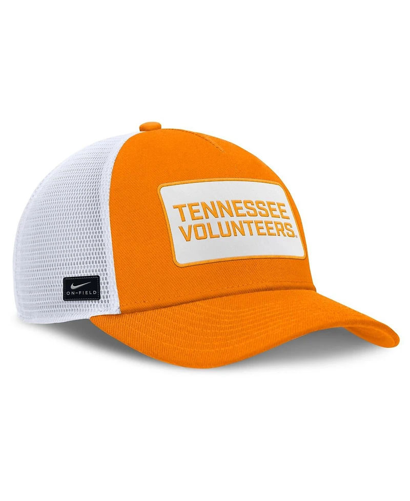 Nike Men's Tennessee Orange/White Tennessee Volunteers 2025 On-Field Rise Patch Trucker Adjustable Hat
