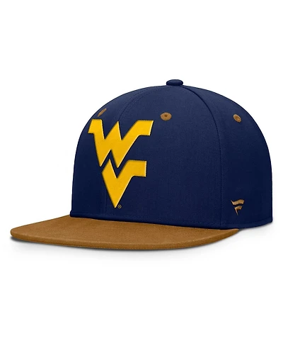 Fanatics Men's Navy/Brown West Virginia Mountaineers Noboa Fitted Hat