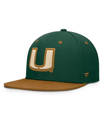 Fanatics Men's Green/Brown Miami Hurricanes Noboa Fitted Hat