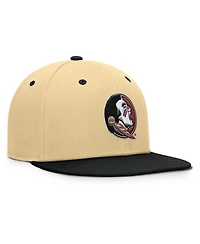 Fanatics Men's Khaki/Black Florida State Seminoles Balance Fitted Hat