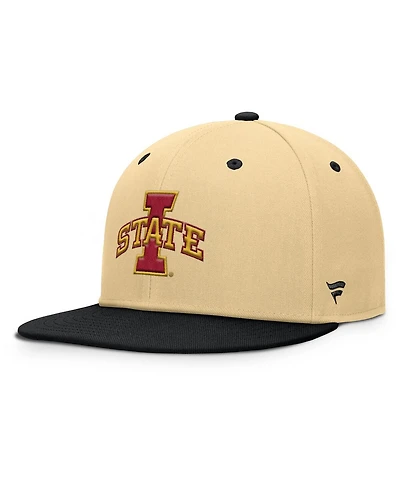 Fanatics Men's Khaki/Black Iowa State Cyclones Balance Fitted Hat