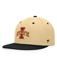 Fanatics Men's Khaki/Black Iowa State Cyclones Balance Fitted Hat