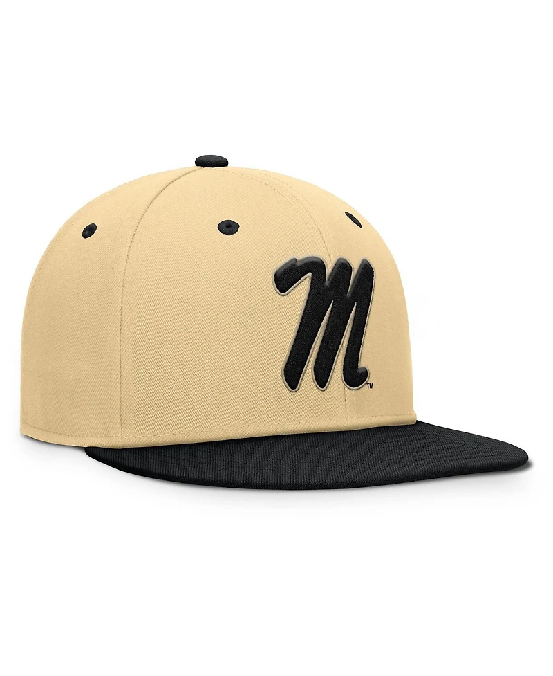 Fanatics Men's Khaki/Black Ole Miss Rebels Balance Fitted Hat