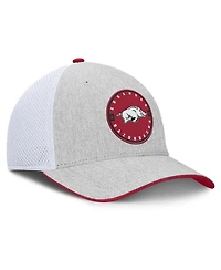 Fanatics Men's Heather Gray/White Arkansas Razorbacks Trigger Flex Hat
