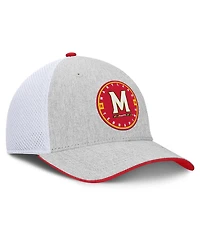 Fanatics Men's Heather Gray/White Maryland Terrapins Trigger Flex Hat