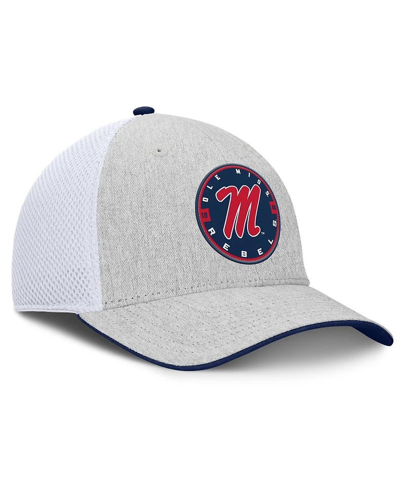 Fanatics Men's Heather Gray/White Ole Miss Rebels Trigger Flex Hat