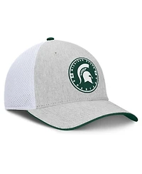 Fanatics Men's Heather Gray/White Michigan State Spartans Trigger Flex Hat