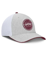 Fanatics Men's Heather Gray/White Mississippi State Bulldogs Trigger Flex Hat