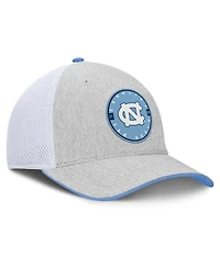 Fanatics Men's Heather Gray/White North Carolina Tar Heels Trigger Flex Hat