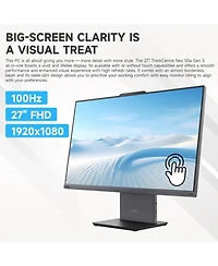 Lenovo ThinkCentre neo 50a 27" Business All-in-One Intel Core i7 13620H 16GB Ram Intel Uhd Graphics 512GB Ssd Storage Windows 11 Pro Fhd 100Hz