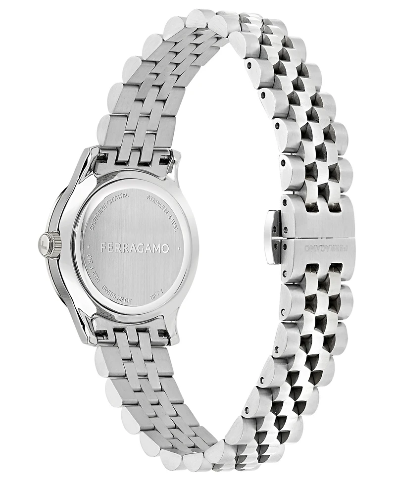 Ferragamo Women's Swiss Duo Stainless Steel Bracelet Watch 28mm