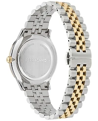 Ferragamo Men's Swiss Duo Two-Tone Stainless Steel Bracelet Watch 40mm