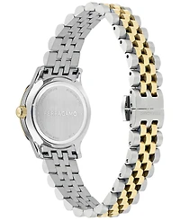 Ferragamo Women's Swiss Duo Two-Tone Stainless Steel Bracelet Watch 28mm