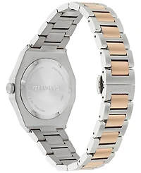 Ferragamo Men's Swiss Edge Two-Tone Stainless Steel Bracelet Watch 40mm