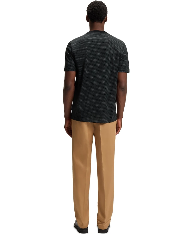 Boss by Hugo Men's Mercerized-Cotton Monogram T-Shirt