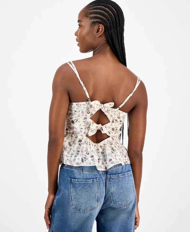 And Now This Women's Lace-Trim Tie-Back Tank, Macy's Exclusive