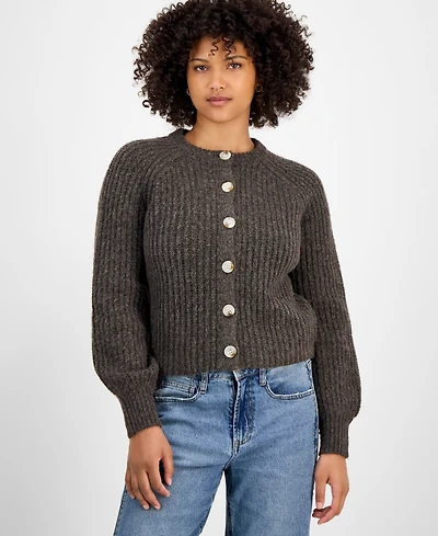 And Now This Women's Shaker Stitch Button-Front Cardigan, Macy's Exclusive