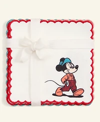 Disney | Macy's Mickey Mouse & Friends Embroidered Cocktail Napkins, Set of 6, Macy's Exclusive