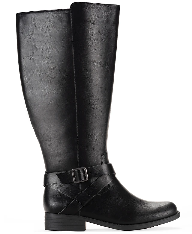 Shop Style Co Womens Terryy Riding Boots Regular Wide Calf Macys