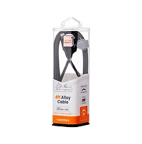 Ventev Alloy Usb A to Apple Lightning High Speed Ultradurable 4 Foot Cable-Black