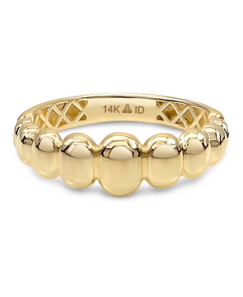 Devata Dome Puffy Ring in 14K Gold, Size 6, approx. 2.8 grams