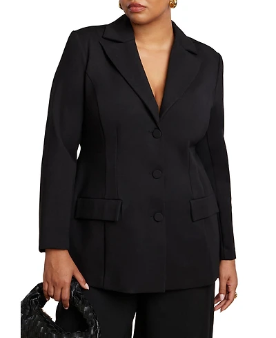 Eloquii Women's Plus Ultimate Nipped Waist Blazer