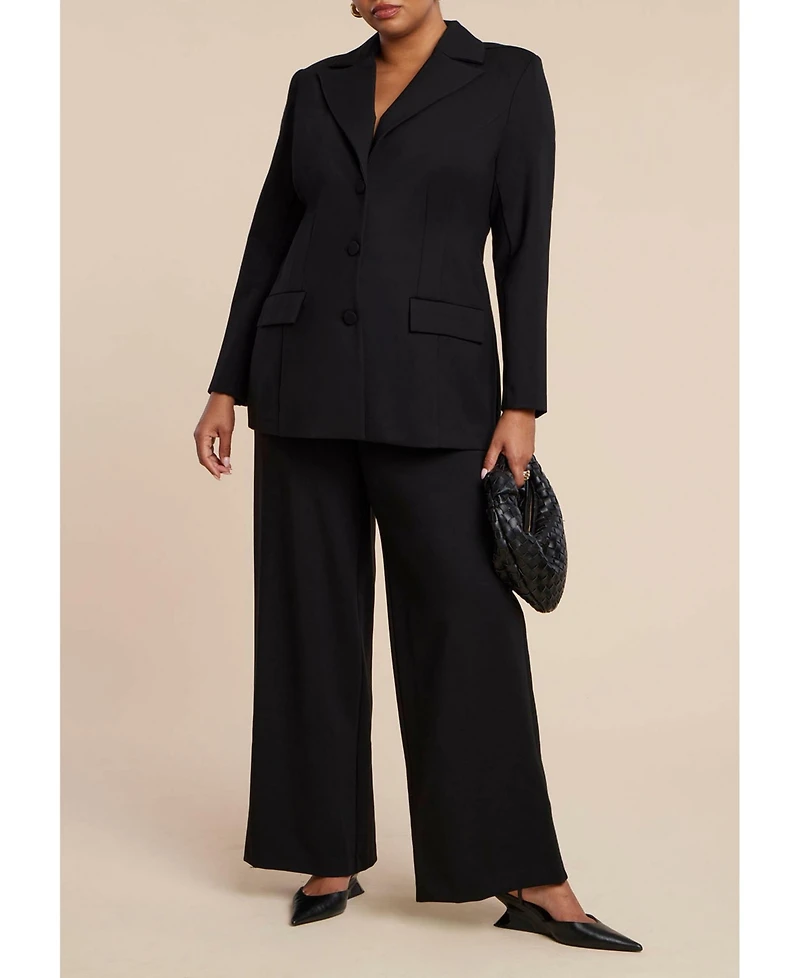 Eloquii Women's Plus Ultimate Nipped Waist Blazer