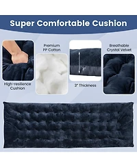Akiudex 75 x 27.5 inch camping cot pads with soft and breathable crystal velvet