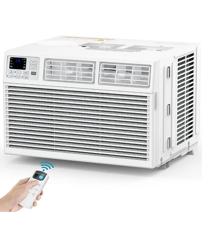 Cowsar 10000BTUs Window Air Conditioner, Window Ac Unit Cooling up to 450sq.ft, 4 Modes and 3 Fan Speeds, 24H Timer, Remote Control, Quiet Operation,