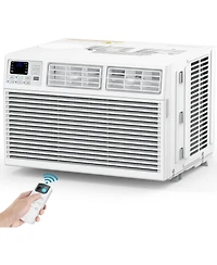 Cowsar 10000BTUs Window Air Conditioner, Window Ac Unit Cooling up to 450sq.ft, 4 Modes and 3 Fan Speeds, 24H Timer, Remote Control, Quiet Operation,