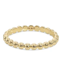 Devata Bead Ring in 14K Gold, Size 9, approx. 2.1 grams.