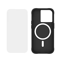 Case-Mate Protection Pack Tough Case and Glass Screen Protector for Apple iPhone 15 Pro-Clear