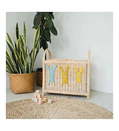 Momiji - Handcrafted Rattan Anais Storage Trunk with handles - Wicker
