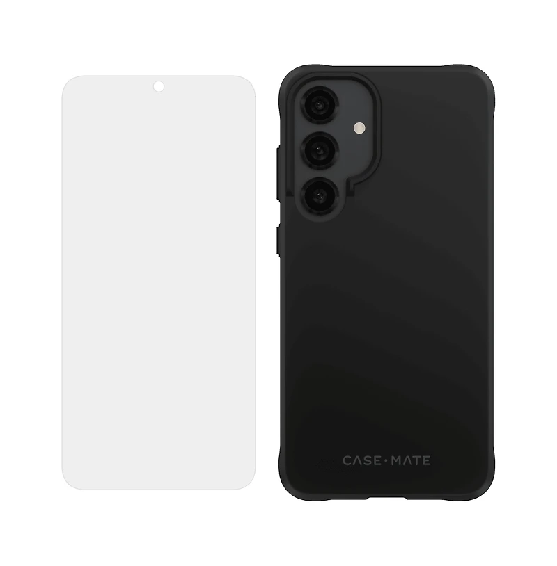 Case-Mate Protection Pack Tough Case and FlexiShield Screen Protector for Samsung Galaxy S 2025 Medium-Clear