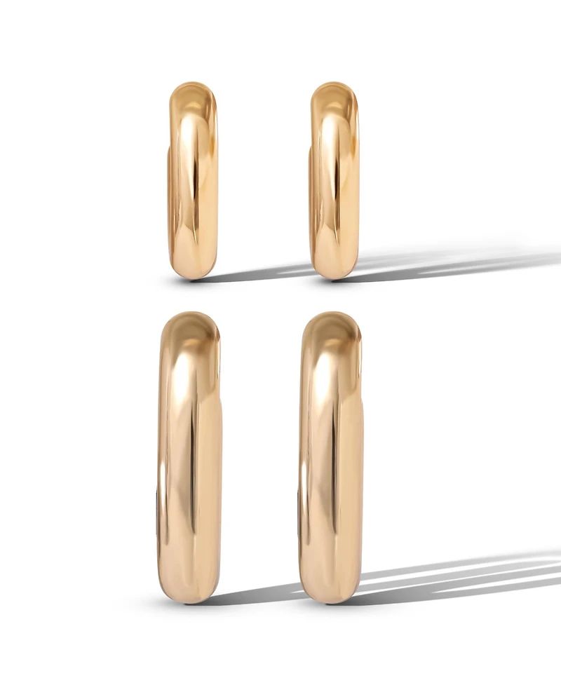 Jessica Simpson Gold-Tone Hoop Earring Set
