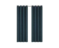Kate Aurora Regency Collection Raised Jacquard Damask Grommet Top Curtains - 52 in. W x 84 L