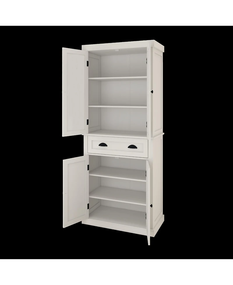 Casainc 71" Tall Storage Cabinet With Drawer, 4 Doors and Adjustable Shelves for Kitchen or Laundry