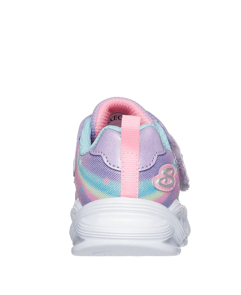 Skechers Toddler Girls S Lights: Twisty Glow Light-Up Fastening Strap Casual Sneakers from Finish Line