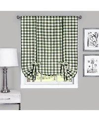 GoodGram Buffalo Check Gingham Custom Window Curtain Treatments