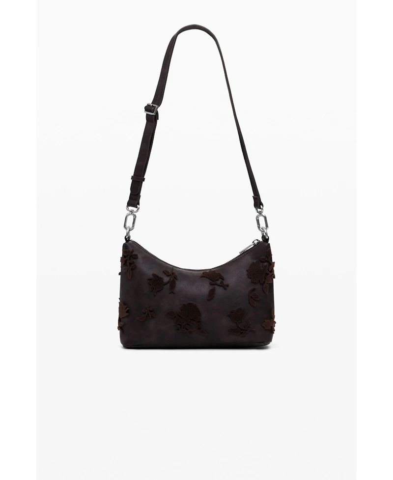 Desigual Women's Small textured floral crossbody bag
