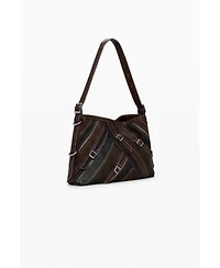 Desigual Women's Medium shoulder bag with stitching