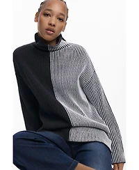 Desigual Women's Two-tone striped sweater