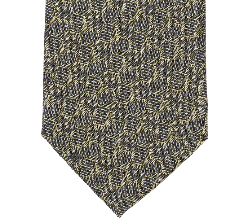 Alfani Men's Marigold Geo-Pattern Tie, Macy's Exclusive
