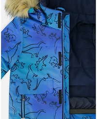 Deux par Big Boys Two-Piece Discover Snowsuit Navy Blue - Toddler|Child