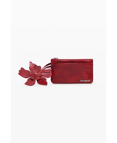 Desigual Women's Small shiny leather-effect cardholder