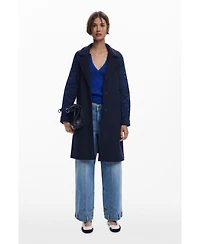 Desigual Women's Combined wool coat